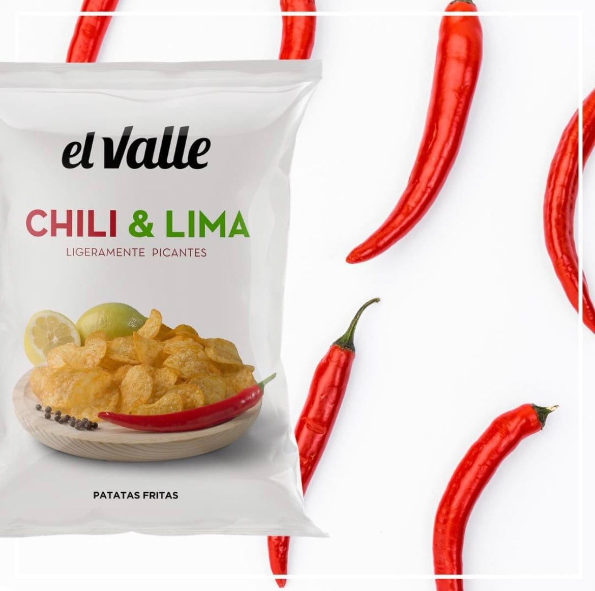 El Valle Chipsit El Valle Chili & Lime perunalastu