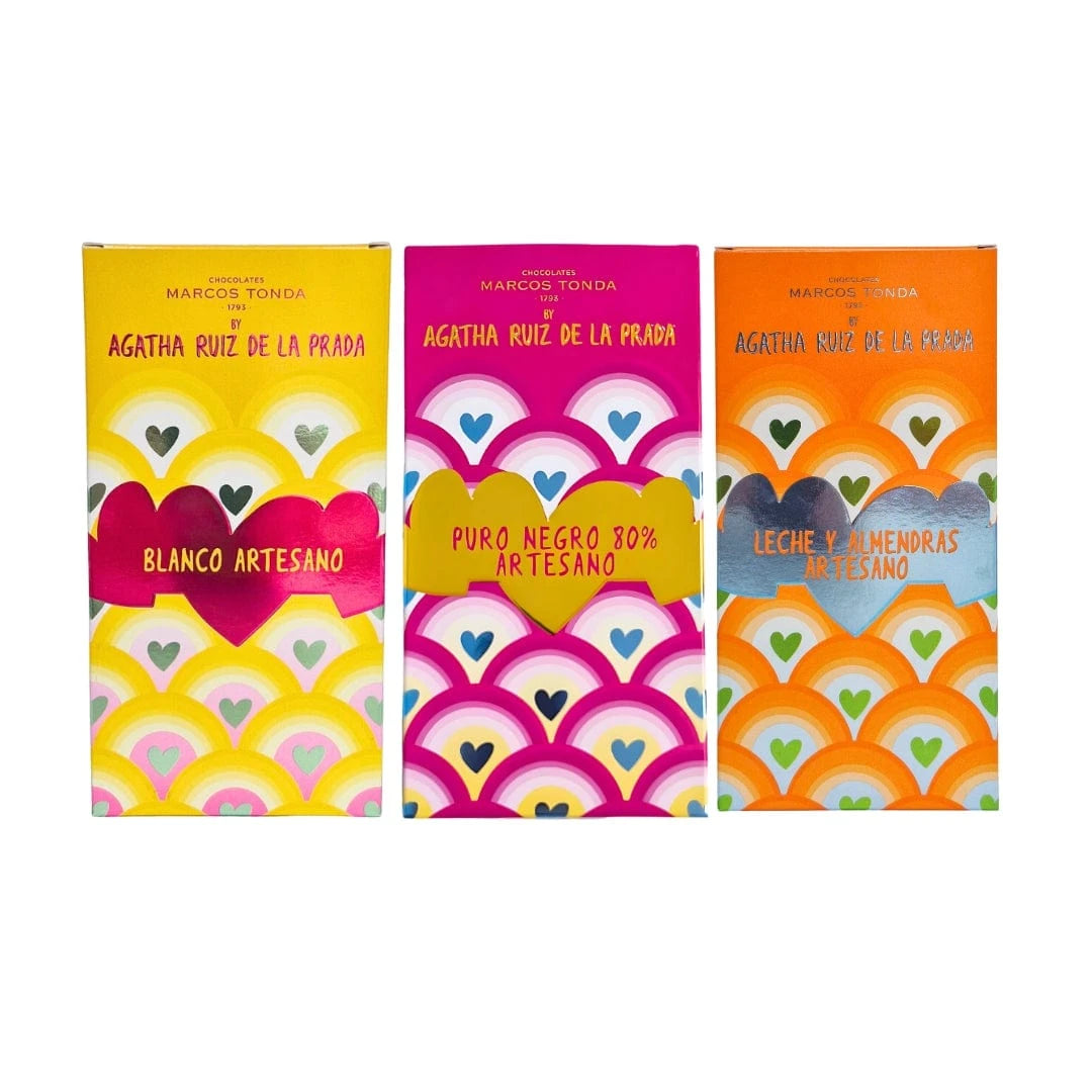 Gourmet-herkut.fi Suklaat Agatha Ruiz de la Prada Artesaani suklaalevy paketti