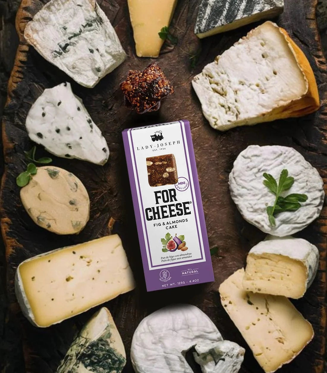 Lady Joseph Keksit FOR CHEESE Viikuna & Mantelileivos