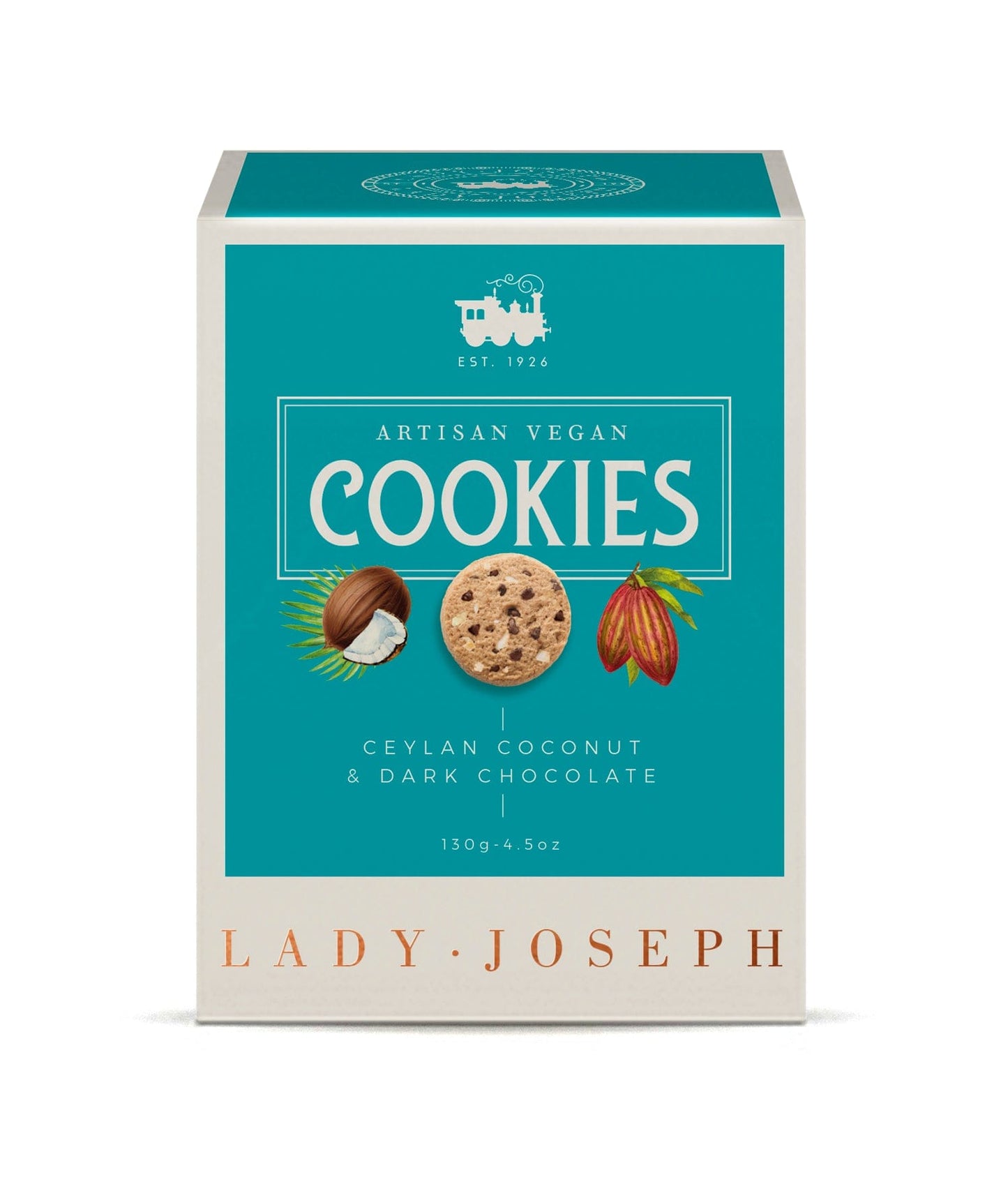 Lady Joseph Keksit Lady Joseph Kookos & Tumma Suklaa keksit 130g