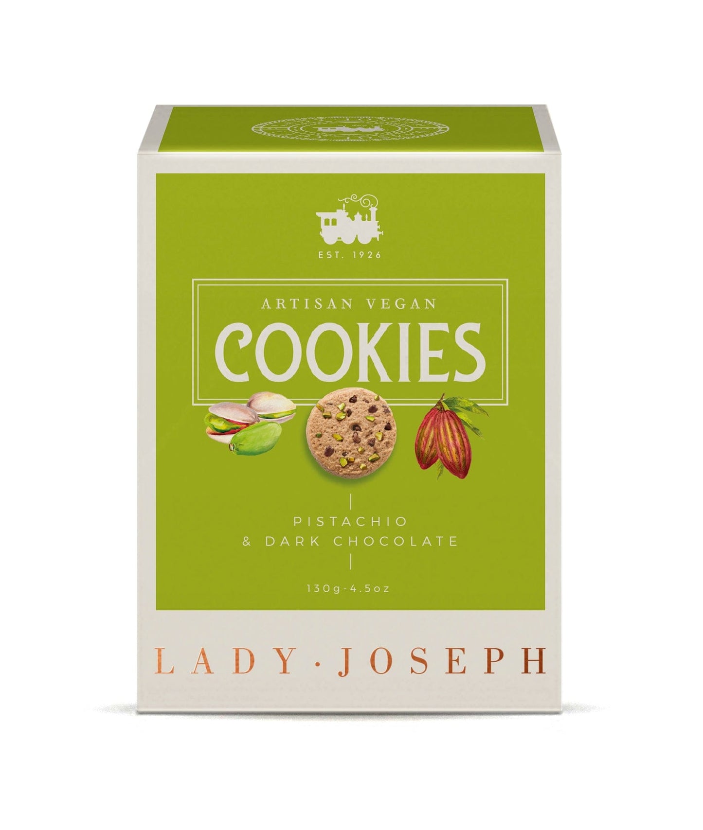 Lady Joseph Keksit Lady Joseph Pistaasi & Tumma Suklaa keksit 130g