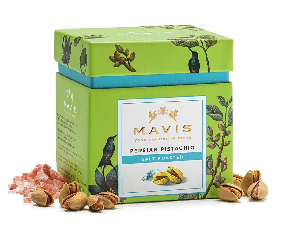 Mavis Pähkinät Laatikko 100g Mavis suolapaahdetut pistaasipähkinät