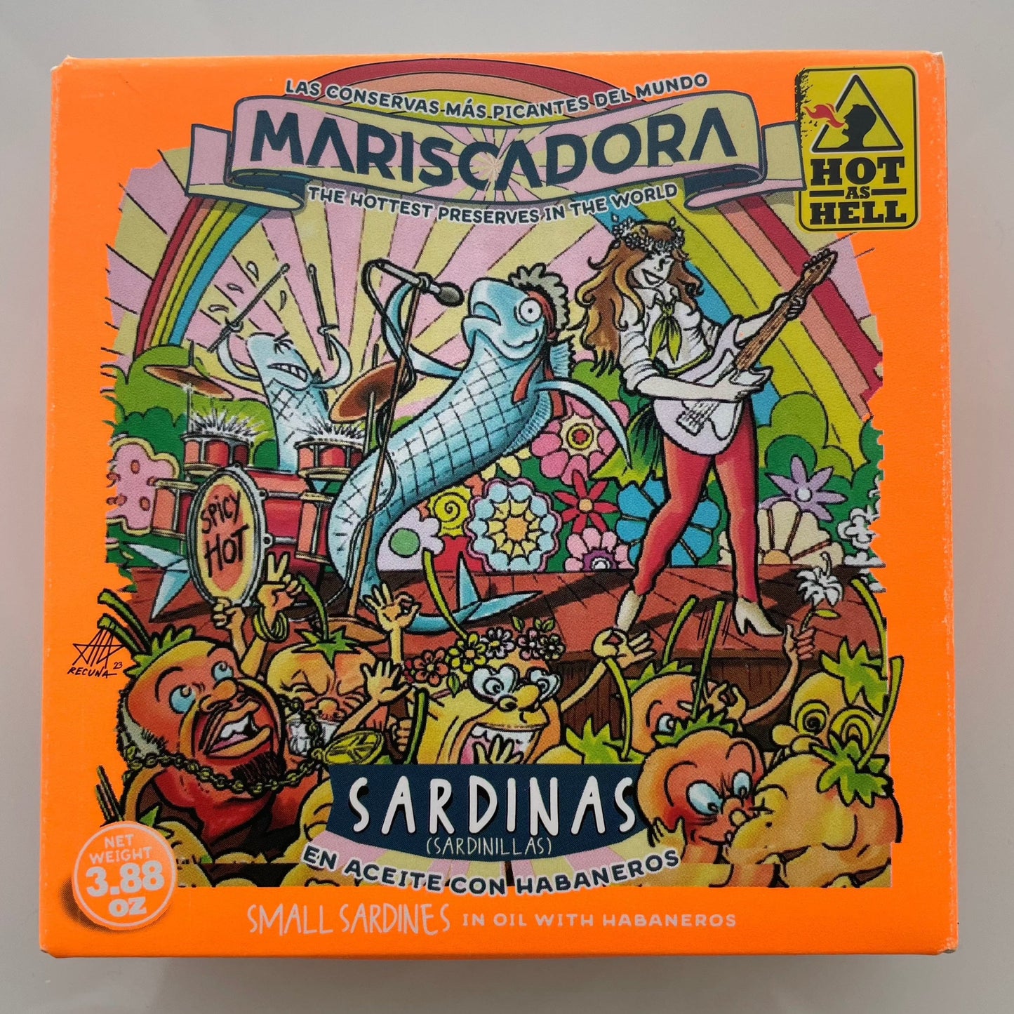 Ortiz kalat 110g Habanero Sardiinit HOT AS HELL