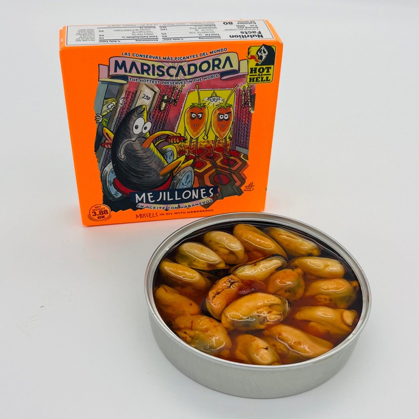 Ortiz kalat 110g Habanero Sinisimpukat HOT AS HELL