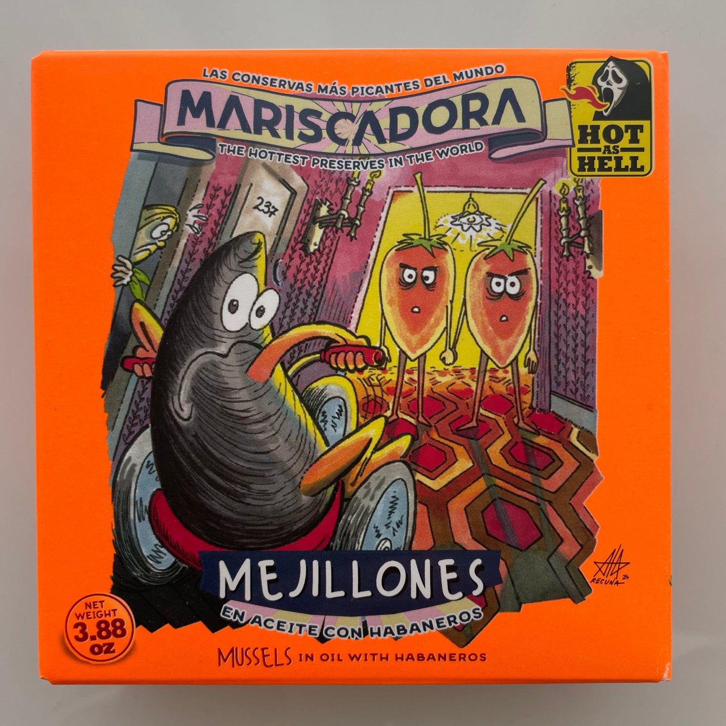 Ortiz kalat 110g Habanero Sinisimpukat HOT AS HELL