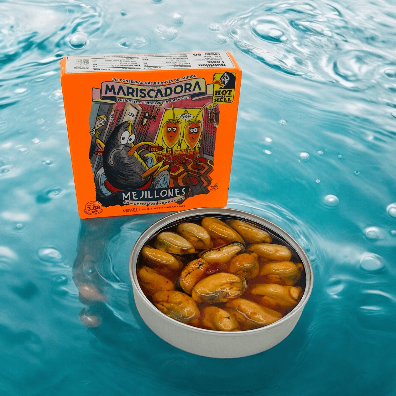 Ortiz kalat 110g Habanero Sinisimpukat HOT AS HELL