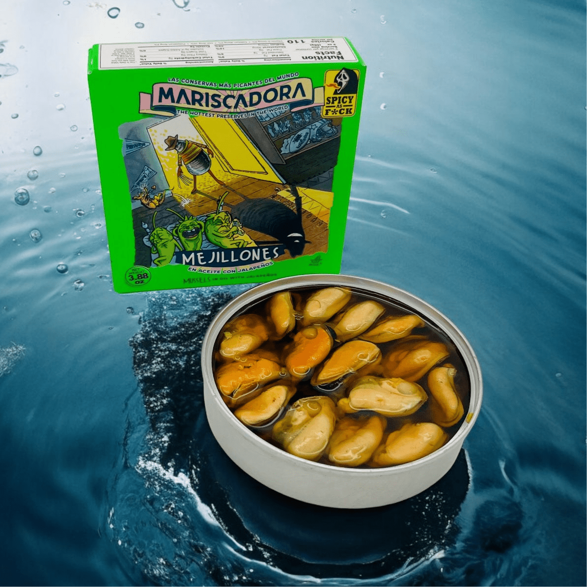 Ortiz kalat 110g Jalopeno Sinisimpukat SPICY AS F*CK