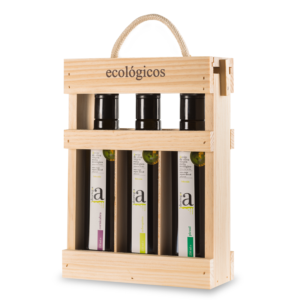 Deortegas Extra Virgin luomu oliiviöljyt  lahjapakkauksessa - Gourmet herkut