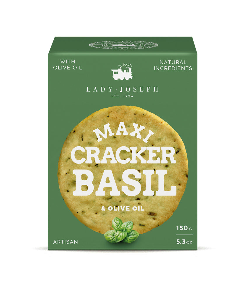 
                  
                    Lady Joseph MAXI Cracker; Basilika  & Oliiviöljy 150g
                  
                