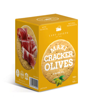 
                  
                    Lady Joseph MAXI Cracker; Vihreät oliivit  & Oliiviöljy 150g
                  
                