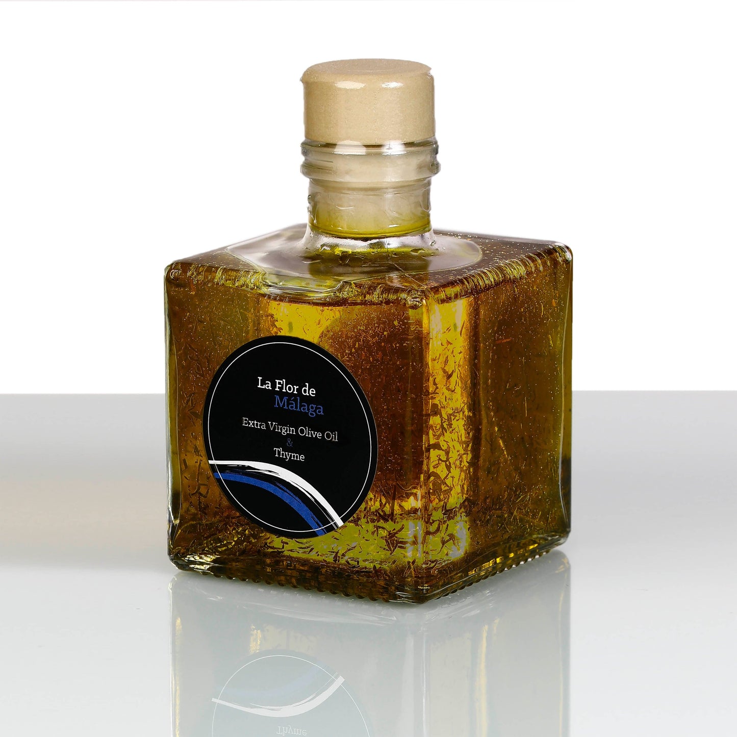 La Flor de Malaga Mausteöljy 200 ml La Flor de Malaga Extra Virgin Olive Oil THYME
