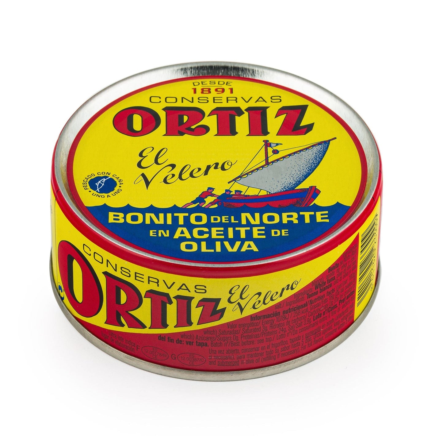 Ortiz kalat 158g Ortiz valkoista tonnikalaa fileinä oliiviöljyssä 158g