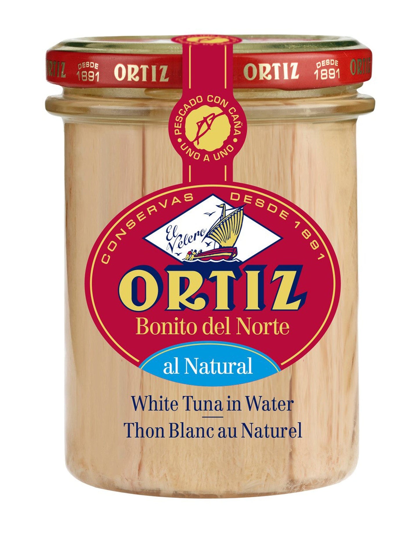 Ortiz kalat 220g Ortiz valkoista tonnikalaa fileinä vedessä 220g
